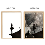 Attack on Titan Anime Light Box – LED Light Painting Photo Frame & Anime Merch Wall Art