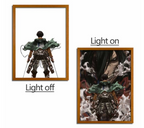 Attack on Titan Anime Light Box – LED Light Painting Photo Frame & Anime Merch Wall Art