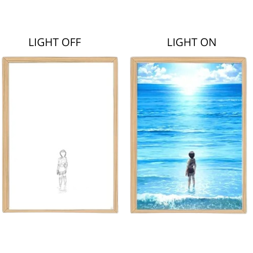 Attack on Titan Anime Light Box – LED Light Painting Photo Frame & Anime Merch Wall Art