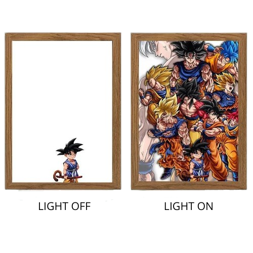 Dragon Ball Acrylic Light Painting with USB and Creative Frame for Christmas and New Year Gifts 