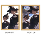 Dragon Ball Acrylic Light Painting with USB and Creative Frame for Christmas and New Year Gifts 