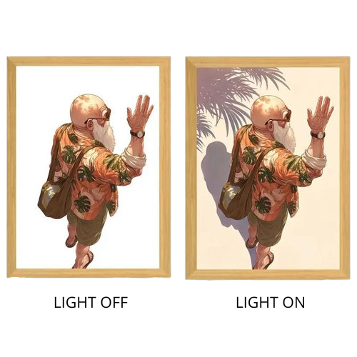 Dragon Ball Acrylic Light Painting with USB and Creative Frame for Christmas and New Year Gifts 