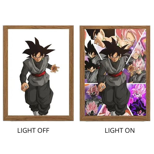 Dragon Ball Acrylic Light Painting with USB and Creative Frame for Christmas and New Year Gifts 