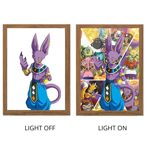 Dragon Ball Acrylic Light Painting with USB and Creative Frame for Christmas and New Year Gifts 