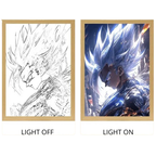 Dragon Ball Acrylic Light Painting with USB and Creative Frame for Christmas and New Year Gifts 