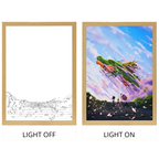 Dragon Ball Acrylic Light Painting with USB and Creative Frame for Christmas and New Year Gifts 