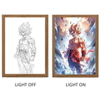 Dragon Ball Acrylic Light Painting with USB and Creative Frame for Christmas and New Year Gifts 
