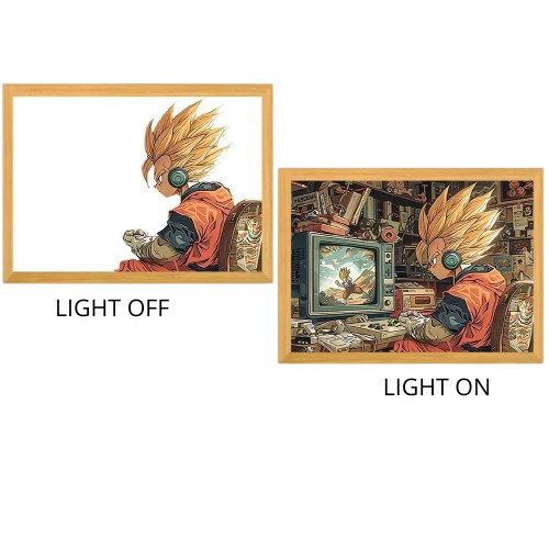 Dragon Ball Acrylic Light Painting with USB and Creative Frame for Christmas and New Year Gifts 