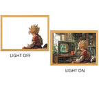 Dragon Ball Acrylic Light Painting with USB and Creative Frame for Christmas and New Year Gifts 
