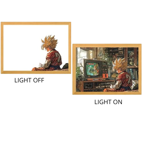 Dragon Ball Acrylic Light Painting with USB and Creative Frame for Christmas and New Year Gifts 