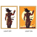 Dragon Ball Acrylic Light Painting with USB and Creative Frame for Christmas and New Year Gifts 