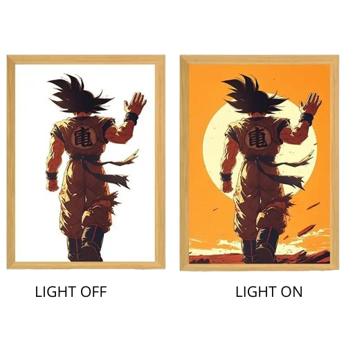 Dragon Ball Acrylic Light Painting with USB and Creative Frame for Christmas and New Year Gifts 