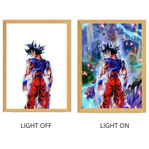 Dragon Ball Acrylic Light Painting with USB and Creative Frame for Christmas and New Year Gifts 