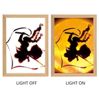 Demon Slayer Anime Light Box – LED Light Painting Photo Frame & Wall Art