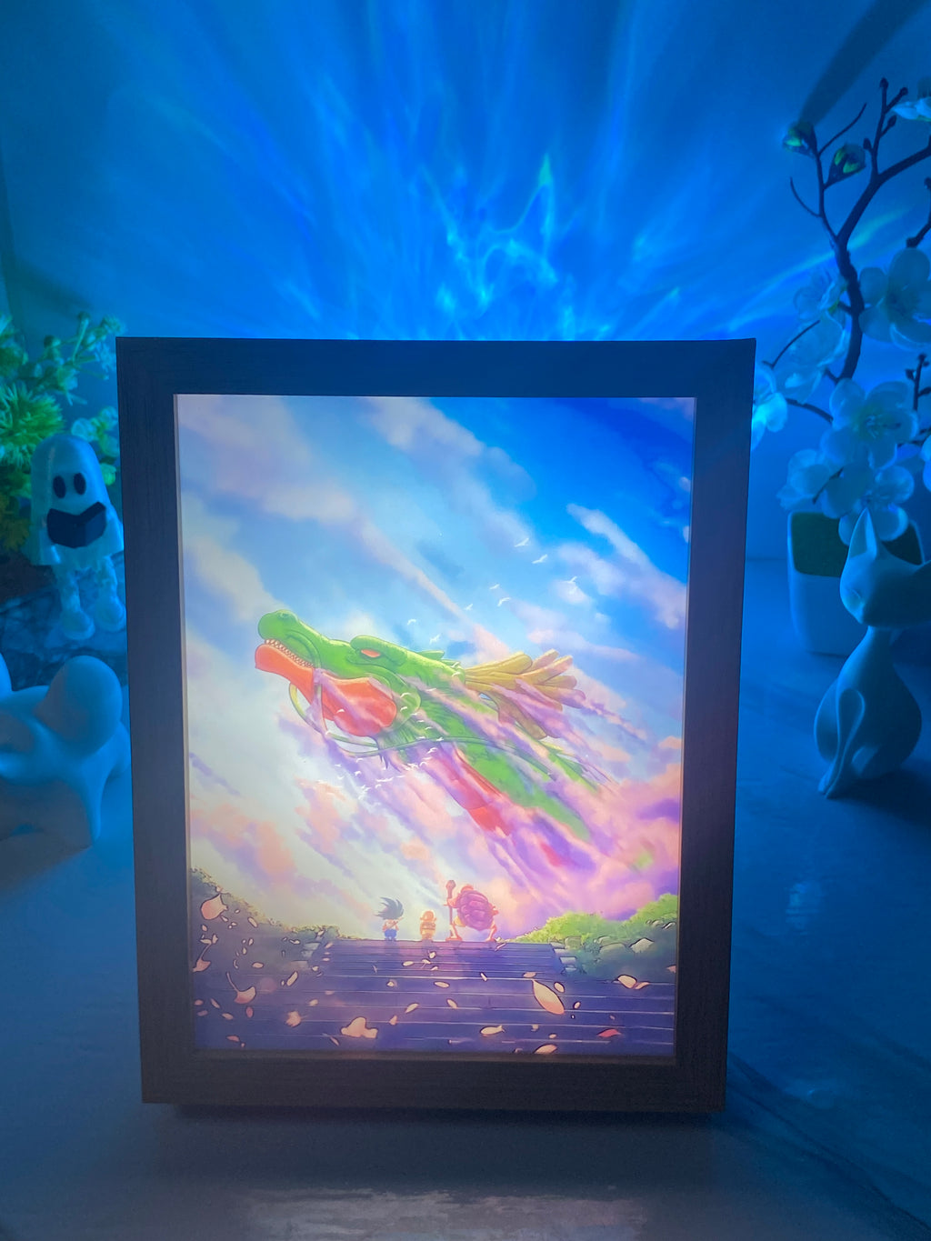 Dragon Ball Acrylic Light Painting with USB and Creative Frame for Christmas and New Year Gifts 