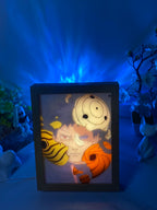 Naruto Action Figures Light Painting Photo Frame Sasuke Naruto Anime Light Box Room Decoration Anime Poster LED Drawing Lamp