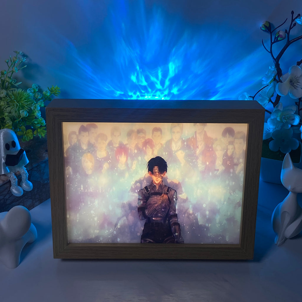 Attack on Titan Anime Light Box – LED Light Painting Photo Frame & Anime Merch Wall Art