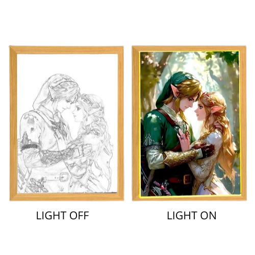 Legend of Zelda Light Box – LED Light Painting Photo Frames & Wall Art