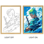 One Piece Anime Light Box Series – LED Light Painting Photo Frames & Wall Art