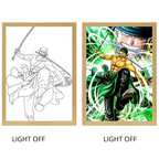One Piece Anime Light Box Series – LED Light Painting Photo Frames & Wall Art