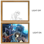 Solo Leveling Sung Jinwoo Anime Light Box – LED Light Painting Photo Frame Wall Art