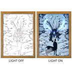 Solo Leveling Sung Jinwoo Anime Light Box – LED Light Painting Photo Frame Wall Art