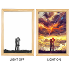 Your name Light Painting Anime Night Light Photo Frame Cartoon Led Lights Bedroom Home Decor Ramadan 2025 Friend Gift Moon Lamp 
